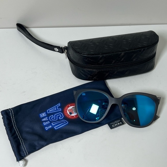 Oakley Official Olympic Team USA Made in USA Mirrored Black Sunglasses Limited - Picture 1 of 11